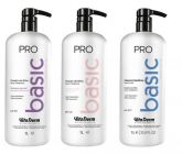 a)Kit Probasic vita derm Shampoo, condicionador e mascara 1L
